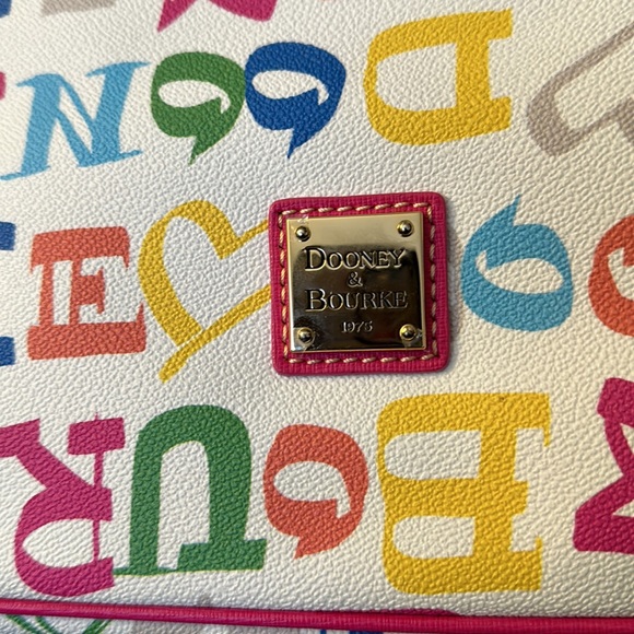 Multi Color Dooney & Bourke Satchel Handbag - Picture 3 of 6